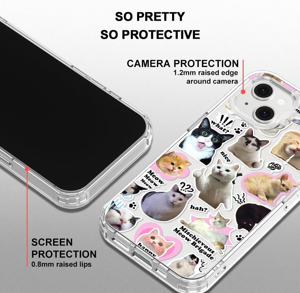 Case for iPhone 13 Pro Max, [Buffertech 6.6ft Military-Grade Drop Protection] [Anti Peel Off Tech] Clear TPU Bumper Phone Case Cover Design - Lemon - Colors D