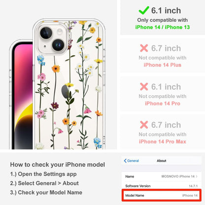 Case for iPhone 13 Pro Max, [Buffertech 6.6ft Military-Grade Drop Protection] [Anti Peel Off Tech] Clear TPU Bumper Phone Case Cover Design - Lemon - Colors D
