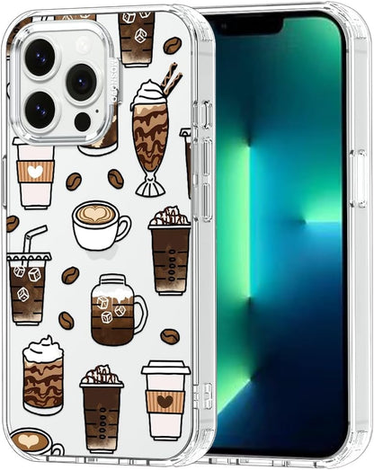 Case for iPhone 13 Pro Max, [Buffertech 6.6ft Military-Grade Drop Protection] [Anti Peel Off Tech] Clear TPU Bumper Phone Case Cover Design - Lemon - Colors D