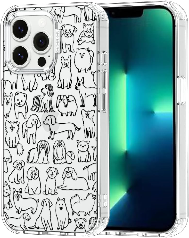 Case for iPhone 13 Pro Max, [Buffertech 6.6ft Military-Grade Drop Protection] [Anti Peel Off Tech] Clear TPU Bumper Phone Case Cover Design - Lemon - Colors D