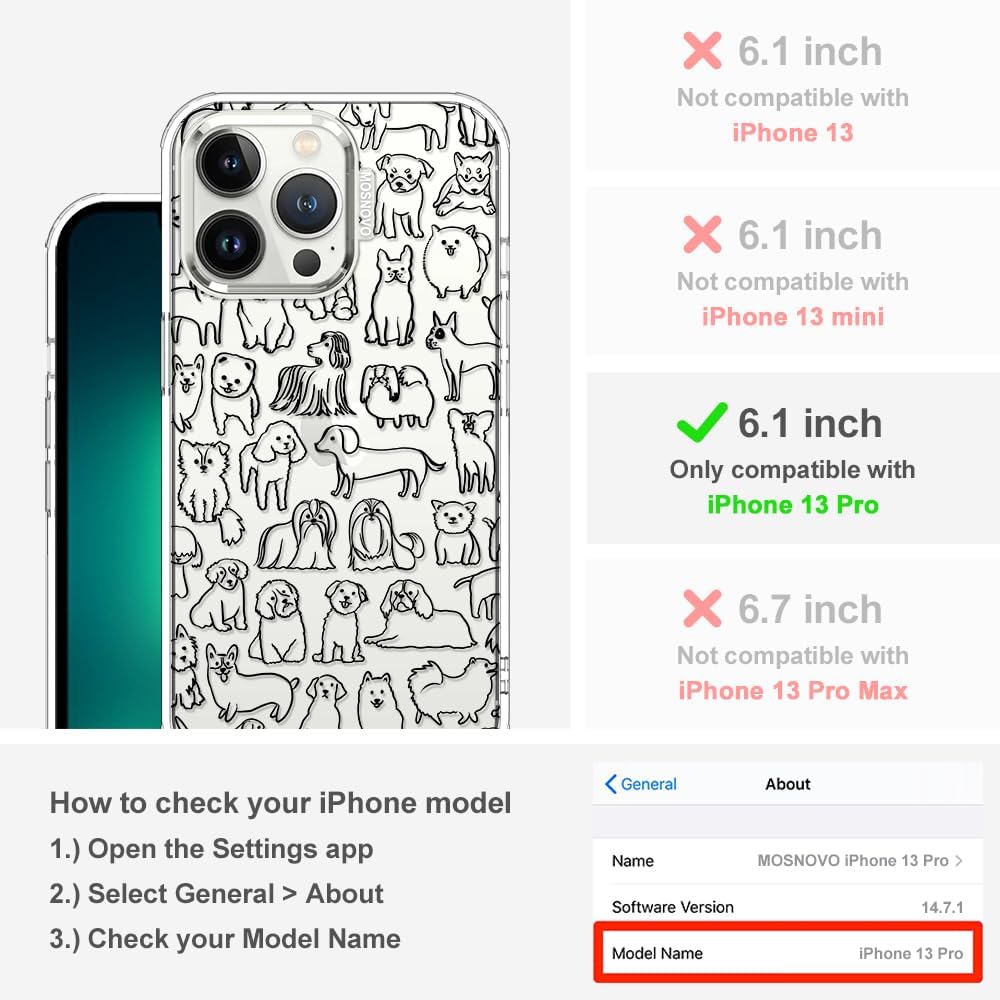 Case for iPhone 13 Pro Max, [Buffertech 6.6ft Military-Grade Drop Protection] [Anti Peel Off Tech] Clear TPU Bumper Phone Case Cover Design - Lemon - Colors D