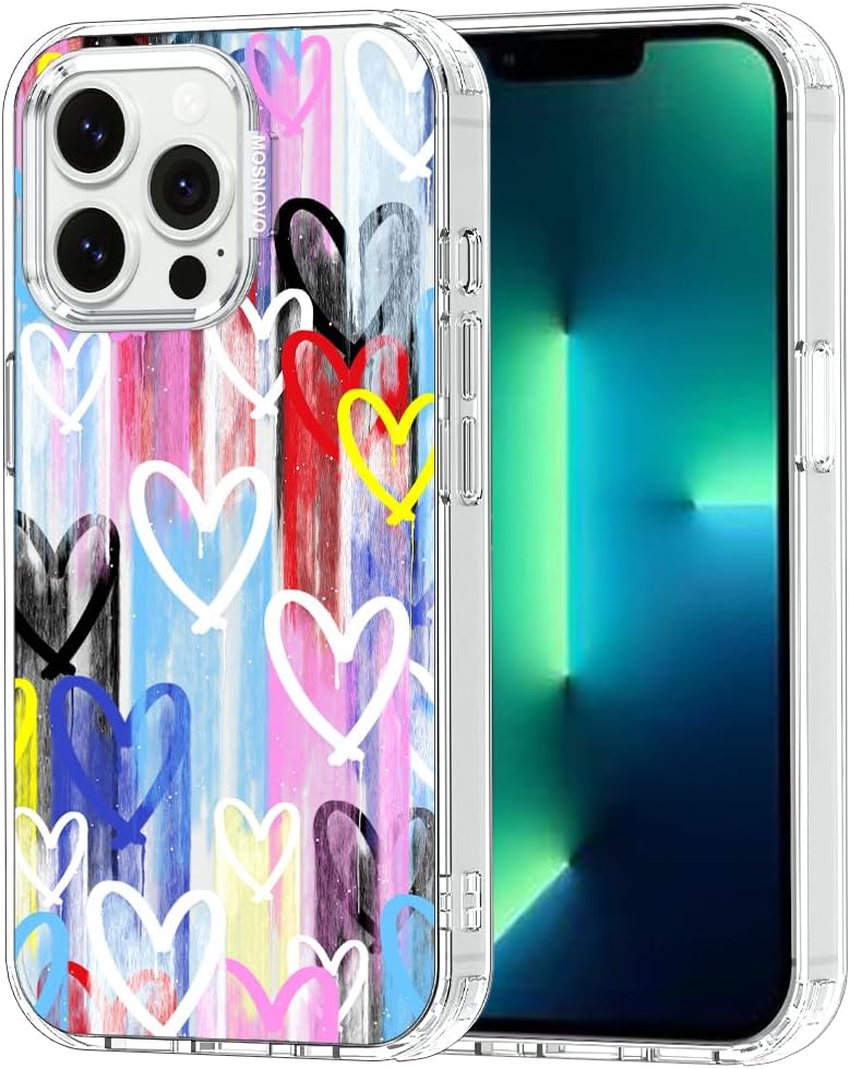 Case for iPhone 13 Pro Max, [Buffertech 6.6ft Military-Grade Drop Protection] [Anti Peel Off Tech] Clear TPU Bumper Phone Case Cover Design - Lemon - Colors D