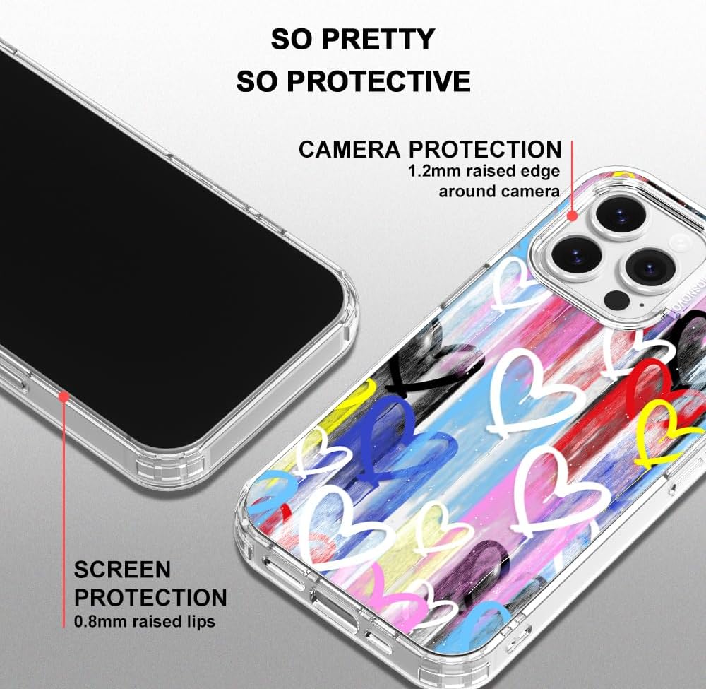 Case for iPhone 13 Pro Max, [Buffertech 6.6ft Military-Grade Drop Protection] [Anti Peel Off Tech] Clear TPU Bumper Phone Case Cover Design - Lemon - Colors D