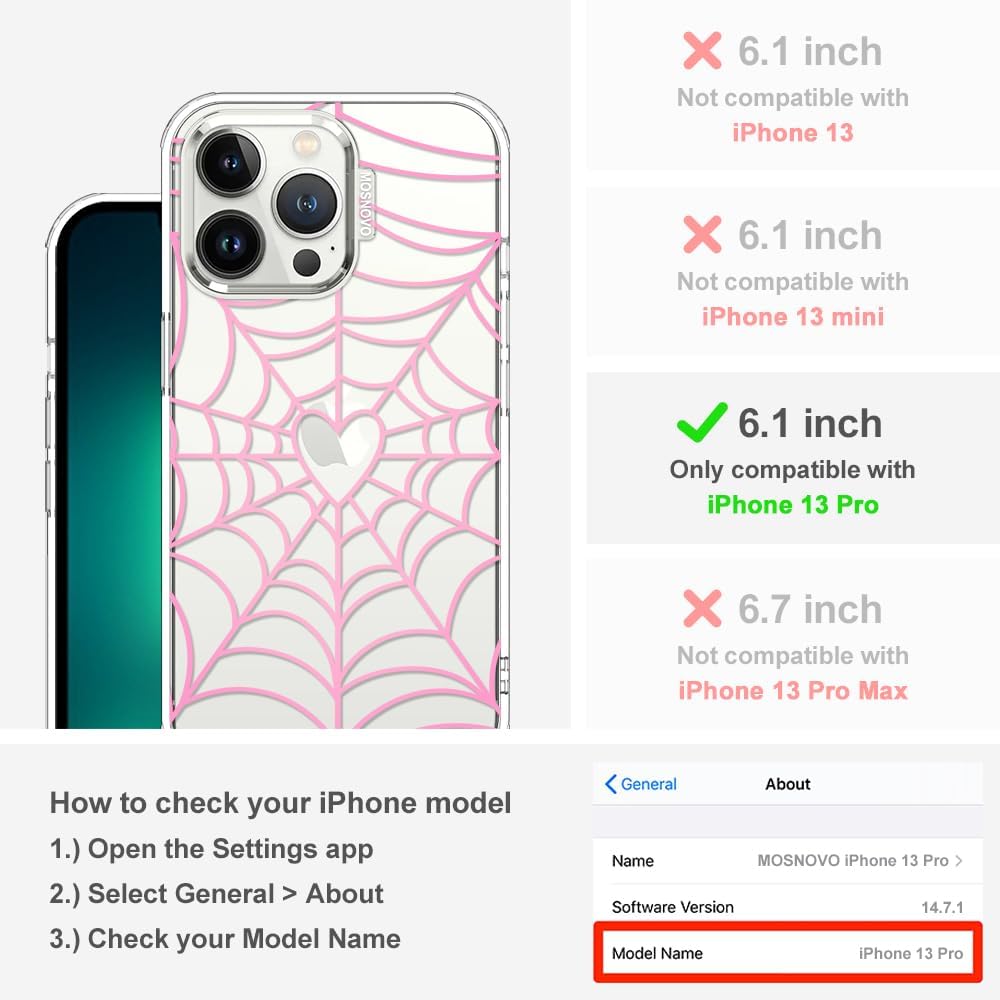Case for iPhone 13 Pro Max, [Buffertech 6.6ft Military-Grade Drop Protection] [Anti Peel Off Tech] Clear TPU Bumper Phone Case Cover Design - Lemon - Colors D