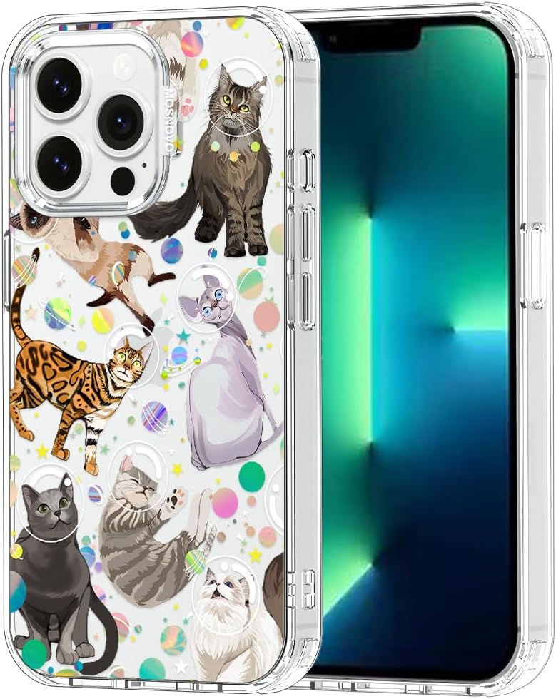 Case for iPhone 13 Pro Max, [Buffertech 6.6ft Military-Grade Drop Protection] [Anti Peel Off Tech] Clear TPU Bumper Phone Case Cover Design - Lemon - Colors D