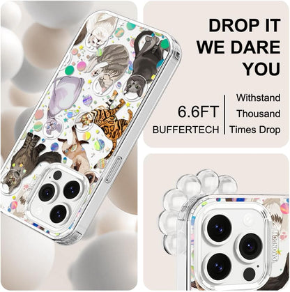 Case for iPhone 13 Pro Max, [Buffertech 6.6ft Military-Grade Drop Protection] [Anti Peel Off Tech] Clear TPU Bumper Phone Case Cover Design - Lemon - Colors D