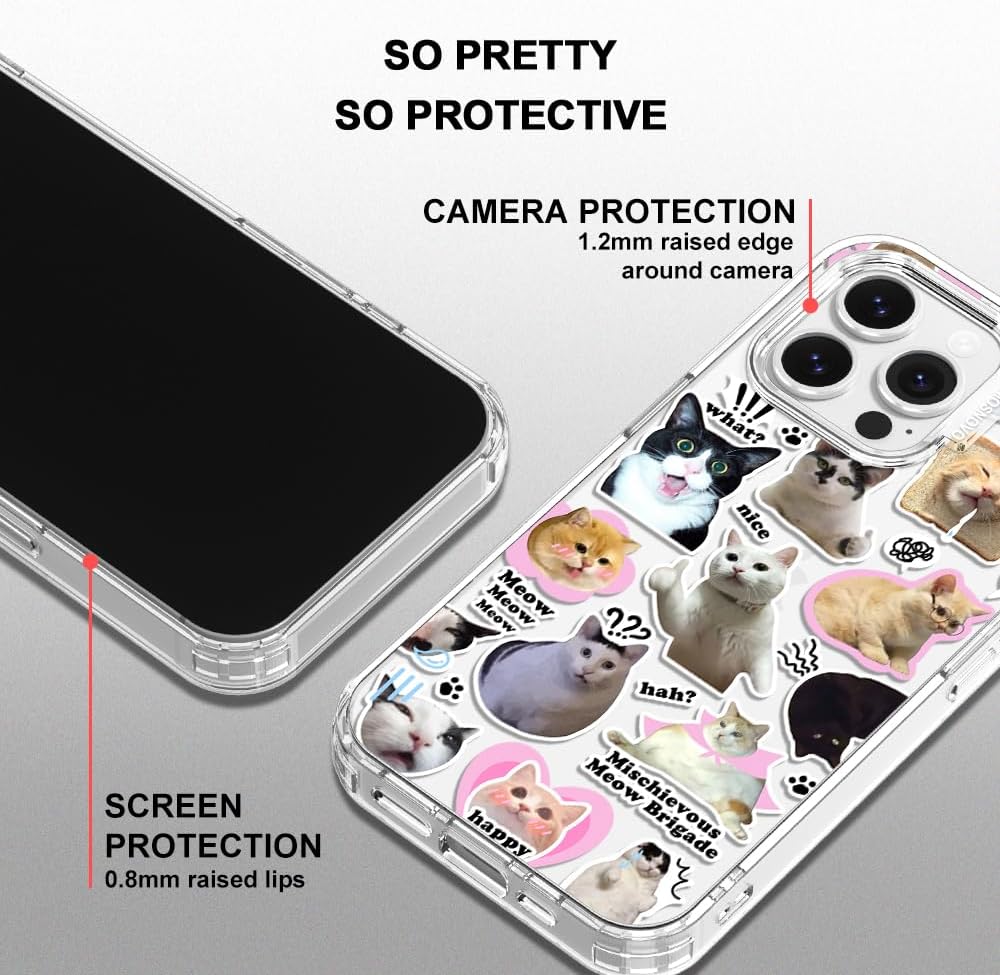 Case for iPhone 13 Pro Max, [Buffertech 6.6ft Military-Grade Drop Protection] [Anti Peel Off Tech] Clear TPU Bumper Phone Case Cover Design - Lemon - Colors D
