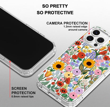 Case for iPhone 13 Pro Max, [Buffertech 6.6ft Military-Grade Drop Protection] [Anti Peel Off Tech] Clear TPU Bumper Phone Case Cover Design - Lemon - Colors D