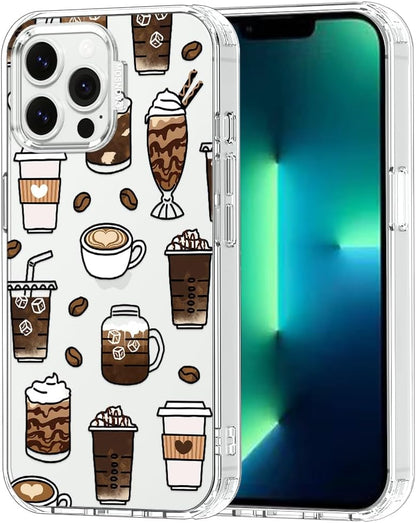 Case for iPhone 13 Pro Max, [Buffertech 6.6ft Military-Grade Drop Protection] [Anti Peel Off Tech] Clear TPU Bumper Phone Case Cover Design - Lemon - Colors D