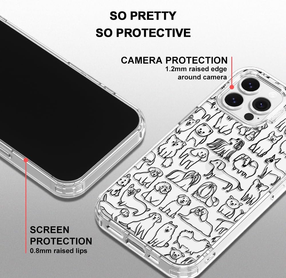 Case for iPhone 13 Pro Max, [Buffertech 6.6ft Military-Grade Drop Protection] [Anti Peel Off Tech] Clear TPU Bumper Phone Case Cover Design - Lemon - Colors D