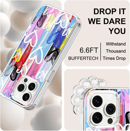 Case for iPhone 13 Pro Max, [Buffertech 6.6ft Military-Grade Drop Protection] [Anti Peel Off Tech] Clear TPU Bumper Phone Case Cover Design - Lemon - Colors D