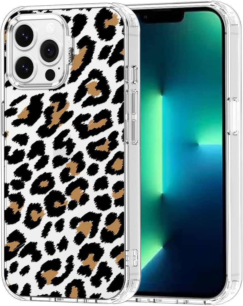 Case for iPhone 13 Pro Max, [Buffertech 6.6ft Military-Grade Drop Protection] [Anti Peel Off Tech] Clear TPU Bumper Phone Case Cover Design - Lemon - Colors D