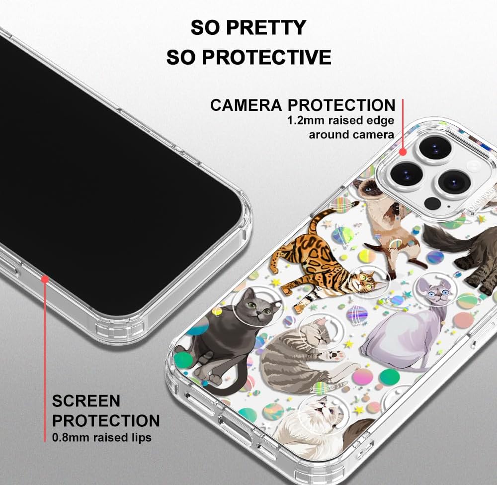Case for iPhone 13 Pro Max, [Buffertech 6.6ft Military-Grade Drop Protection] [Anti Peel Off Tech] Clear TPU Bumper Phone Case Cover Design - Lemon - Colors D