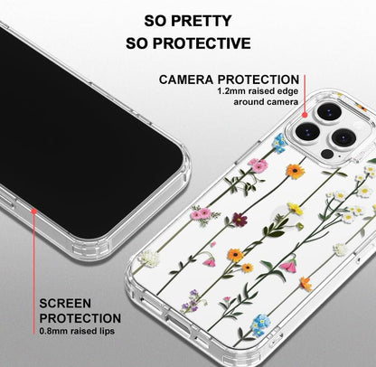 Case for iPhone 13 Pro Max, [Buffertech 6.6ft Military-Grade Drop Protection] [Anti Peel Off Tech] Clear TPU Bumper Phone Case Cover Design - Lemon - Colors D