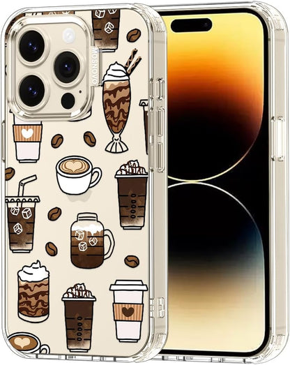 Case for iPhone 13 Pro Max, [Buffertech 6.6ft Military-Grade Drop Protection] [Anti Peel Off Tech] Clear TPU Bumper Phone Case Cover Design - Lemon - Colors D