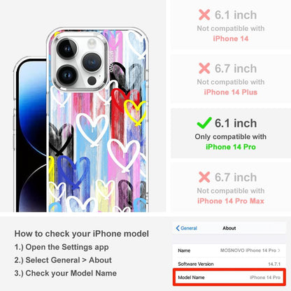 Case for iPhone 13 Pro Max, [Buffertech 6.6ft Military-Grade Drop Protection] [Anti Peel Off Tech] Clear TPU Bumper Phone Case Cover Design - Lemon - Colors D