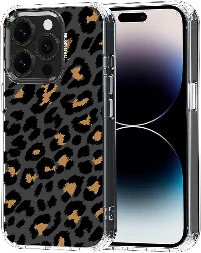 Case for iPhone 13 Pro Max, [Buffertech 6.6ft Military-Grade Drop Protection] [Anti Peel Off Tech] Clear TPU Bumper Phone Case Cover Design - Lemon - Colors D