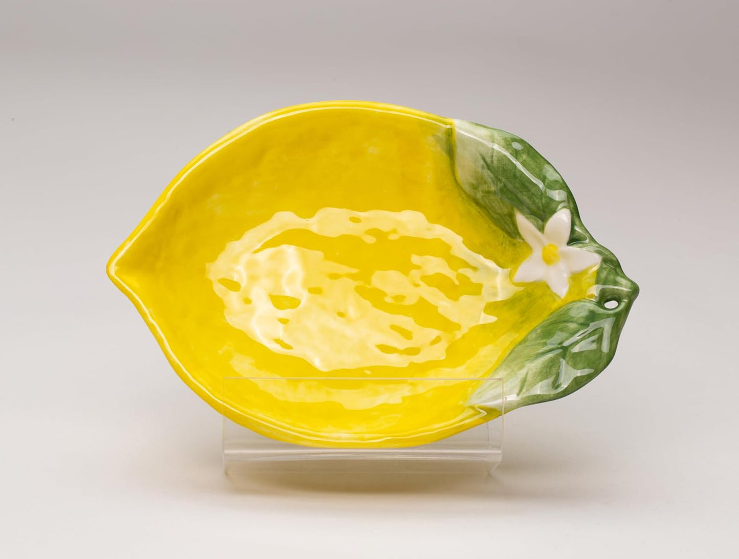Fine Ceramic Lemon Candy Dish, Set of 2, 6-3/4" L