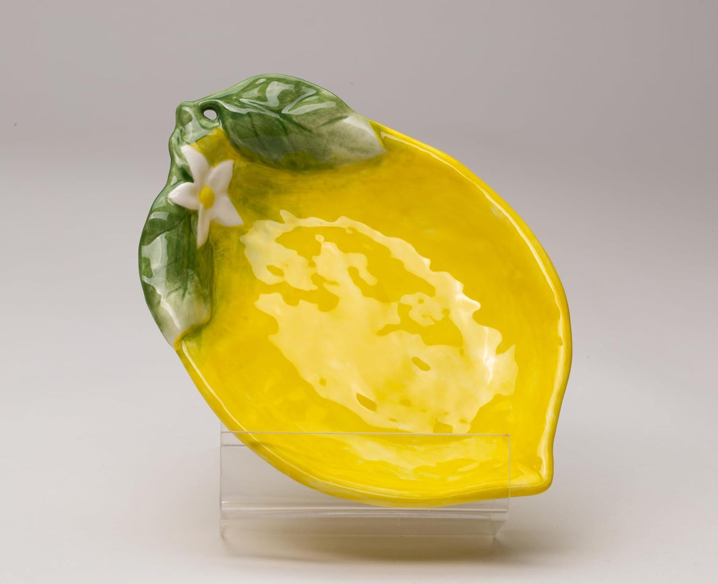 Fine Ceramic Lemon Candy Dish, Set of 2, 6-3/4" L