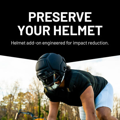 Cap 2.0 - Soft-Shell Helmet Cover for Football - Reduces Impact and Protects Helmets - One Size Fits All for Youth, High School and College Programs