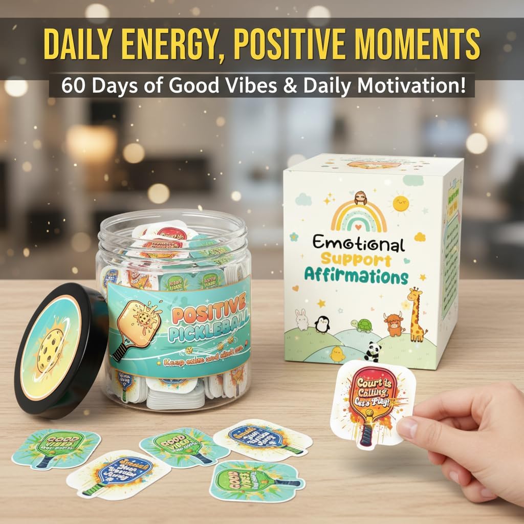 Positive Sunshine Jar - 60 Affirmation Cards, Emotional Support, Yellow - Sunflower - Sunshine Gifts, Stocking Stuffers, Human Sunshine Gift For Women, Cowokers, Friends, Teens