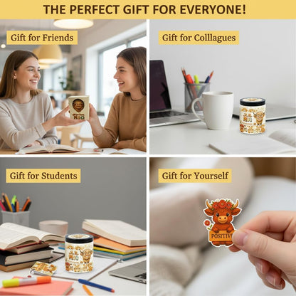 Positive Sunshine Jar - 60 Affirmation Cards, Emotional Support, Yellow - Sunflower - Sunshine Gifts, Stocking Stuffers, Human Sunshine Gift For Women, Cowokers, Friends, Teens