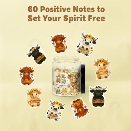 Positive Sunshine Jar - 60 Affirmation Cards, Emotional Support, Yellow - Sunflower - Sunshine Gifts, Stocking Stuffers, Human Sunshine Gift For Women, Cowokers, Friends, Teens