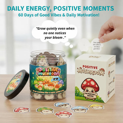 Positive Sunshine Jar - 60 Affirmation Cards, Emotional Support, Yellow - Sunflower - Sunshine Gifts, Stocking Stuffers, Human Sunshine Gift For Women, Cowokers, Friends, Teens