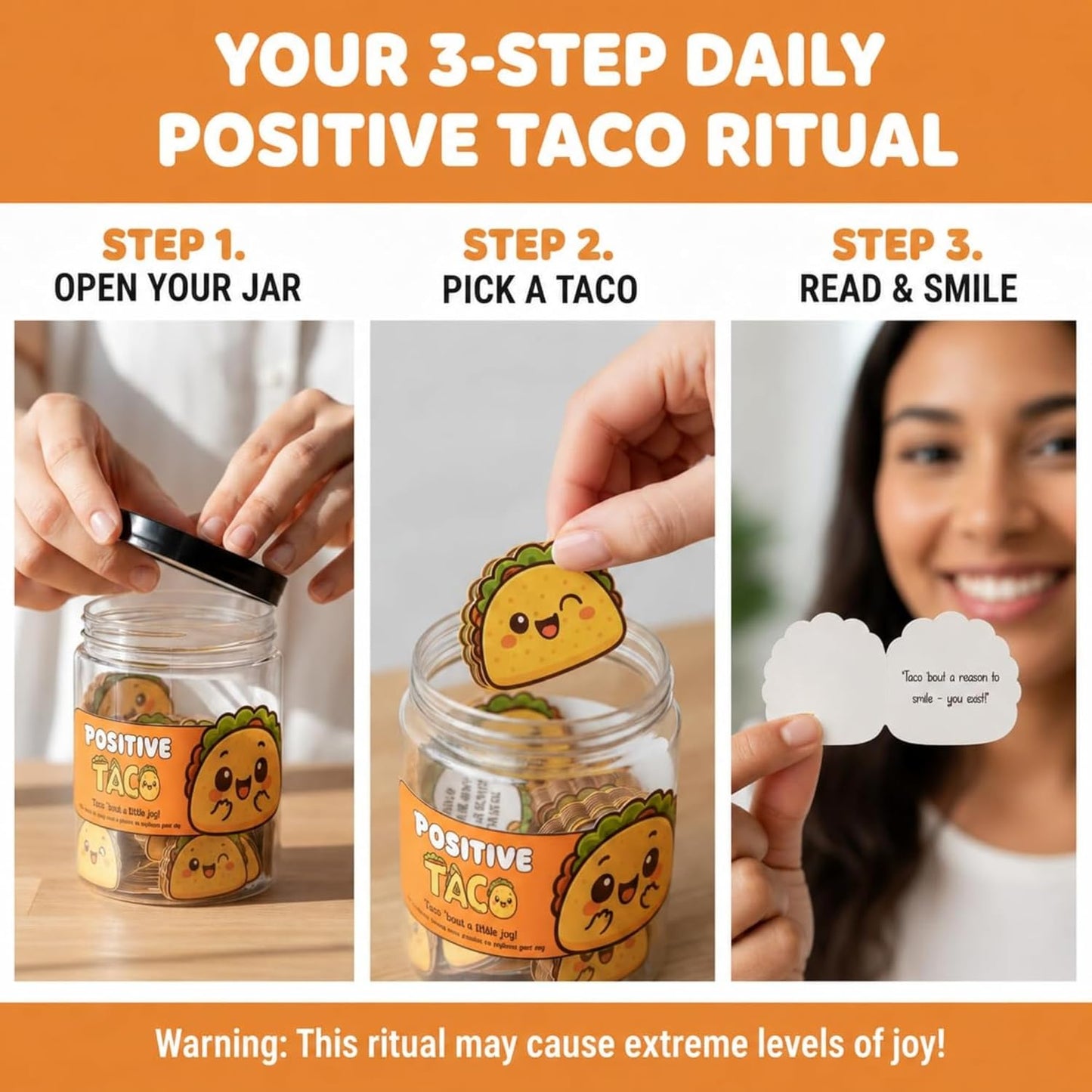 Positive Sunshine Jar - 60 Affirmation Cards, Emotional Support, Yellow - Sunflower - Sunshine Gifts, Stocking Stuffers, Human Sunshine Gift For Women, Cowokers, Friends, Teens