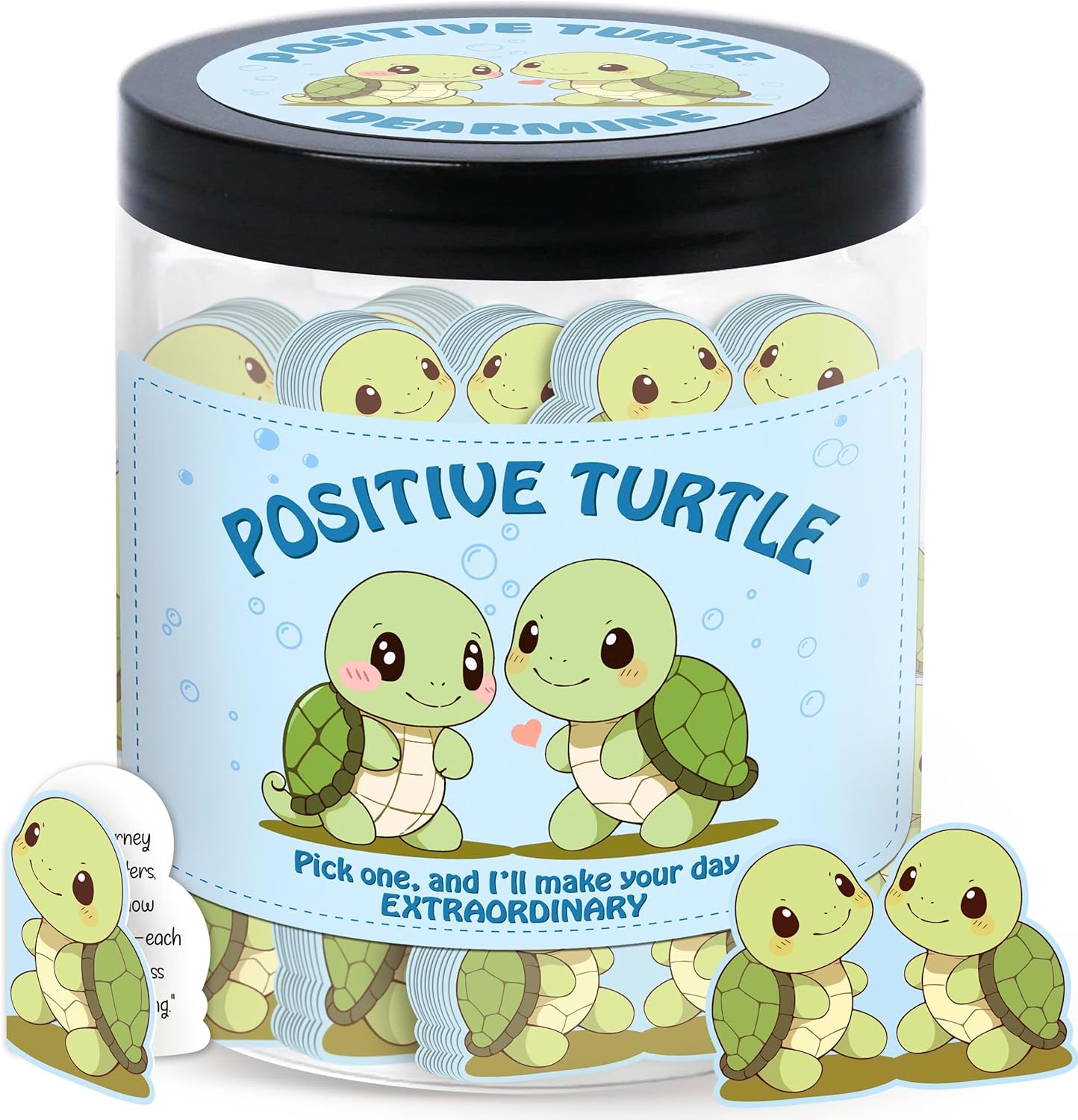 Positive Sunshine Jar - 60 Affirmation Cards, Emotional Support, Yellow - Sunflower - Sunshine Gifts, Stocking Stuffers, Human Sunshine Gift For Women, Cowokers, Friends, Teens