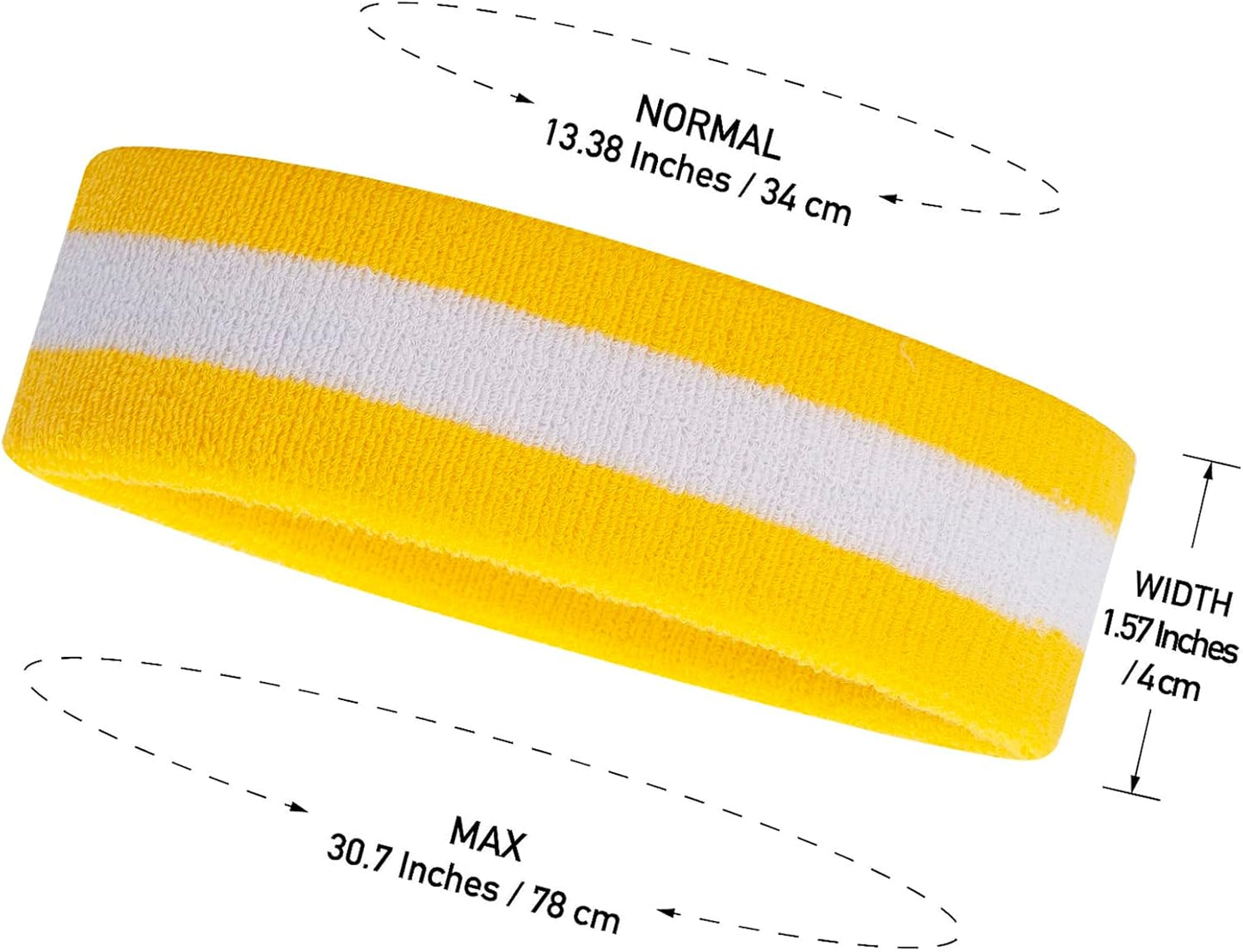 Sweatbands Set Headband Wristbands Neon Sports Fitness 80s Costumes Accessories 80s Workout Outfit for Men Women