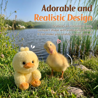 Palm-Sized Duck Stuffed Animals Cute Soft Plush Doll Small Plushies Toys Gifts for Kids Yellow 6 inch