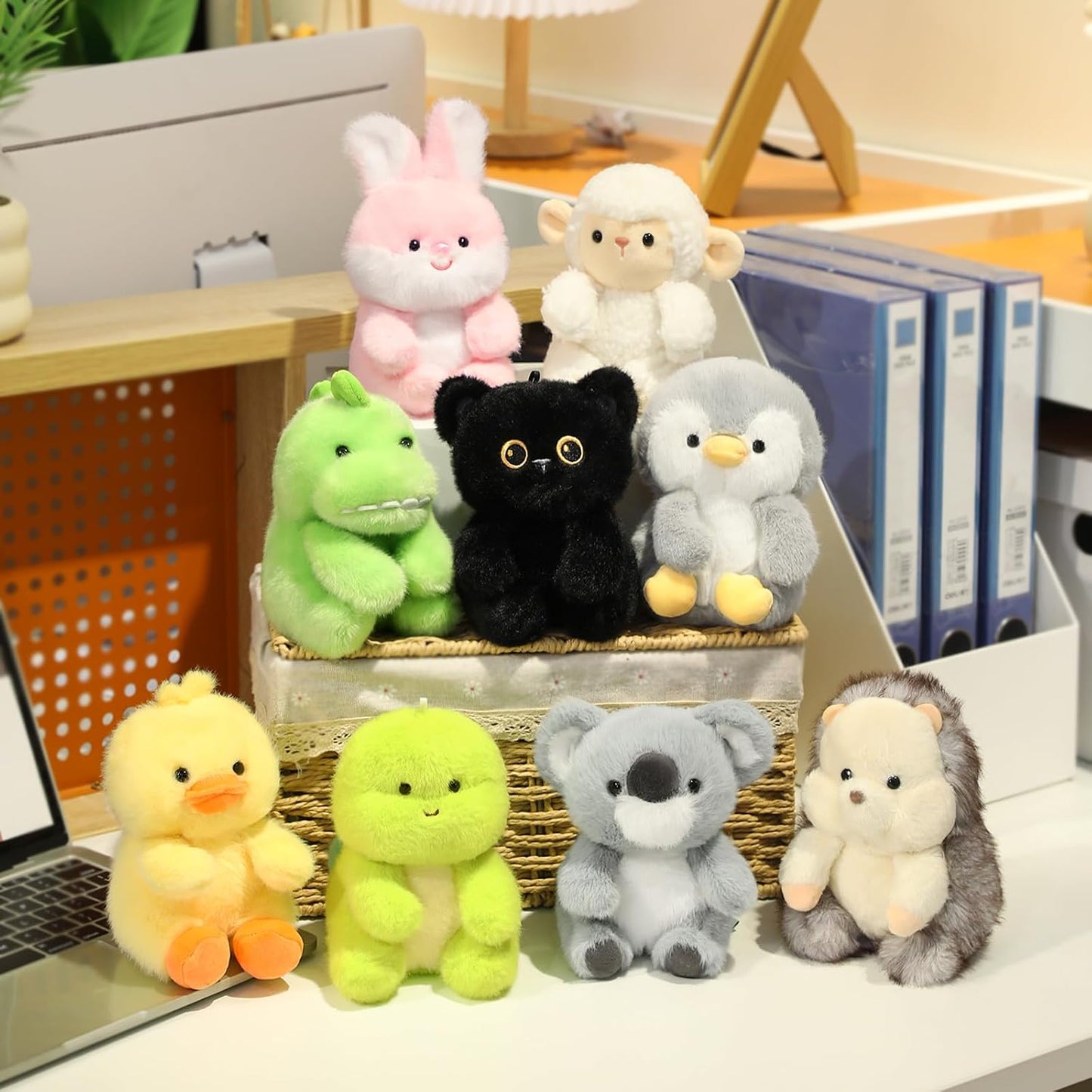 Palm-Sized Duck Stuffed Animals Cute Soft Plush Doll Small Plushies Toys Gifts for Kids Yellow 6 inch