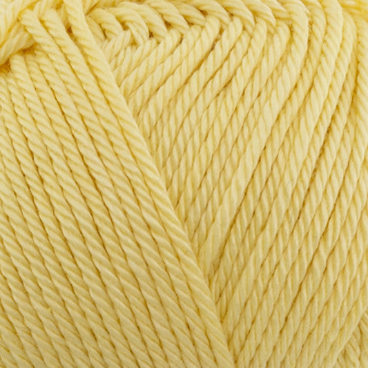 Luminia Mercerized Giza Cotton Yarn, Lightweight #3 DK Yarn for Knitting & Crochet, 50g/137yd, Soft Silky Shine Perfect for Summer Garments, Tops & Baby Projects (Light Yellow, 1 Skein)