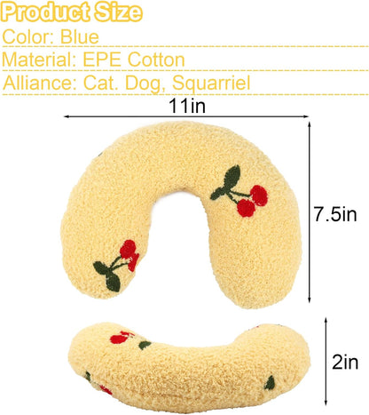 Dog Pillow, Anxiety Relief Pillow for Dog | Ultra Soft High Density Calming Pillow for Joint Relief Sleeping Improve, Pet Calming Toy Yellow