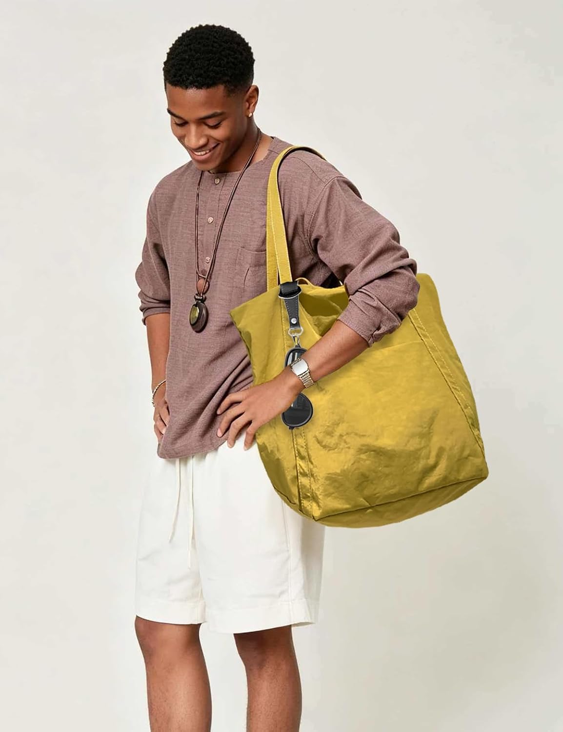 Tote Bag Shopping bag Beach bag Foldable Lightweight Large Nylon for shopping & beach &Work & School - Fits everything