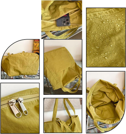 Tote Bag Shopping bag Beach bag Foldable Lightweight Large Nylon for shopping & beach &Work & School - Fits everything