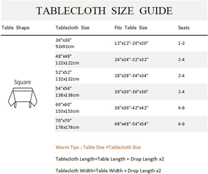 70x70inches Lemon Square Tablecloth Italian Lemon and Blue Floral Pattern Table Cloth Spill Proof and Oil Proof Fabric Table Cover for Kitchen Dining Room Picnic Indoor Outdoor Party Decor