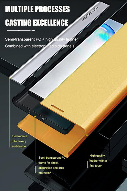 Flip Wallet Case Compatible with Samsung Galaxy A53 5G Phone Case PU Leather PC Bumper Magnetic Folio Kickstand Cover for Boy Girl Women Men(Yellow)