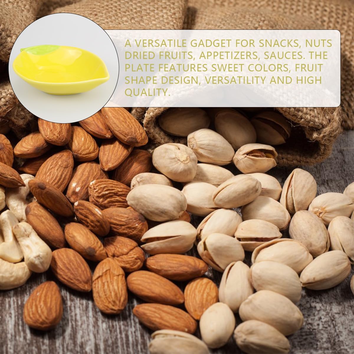 Versatile Ceramic Lemon Shaped Appetizer Dessert Bowl Snacks Fruit Salad Mixing Bowls Food Serving Tray for Home Kitchen
