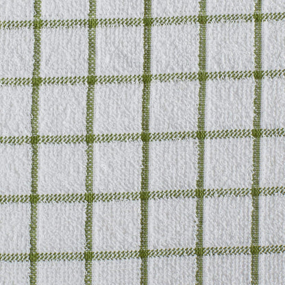 Basic Terry Collection Windowpane Dishcloth Set, 12x12, Yellow, 6 Piece
