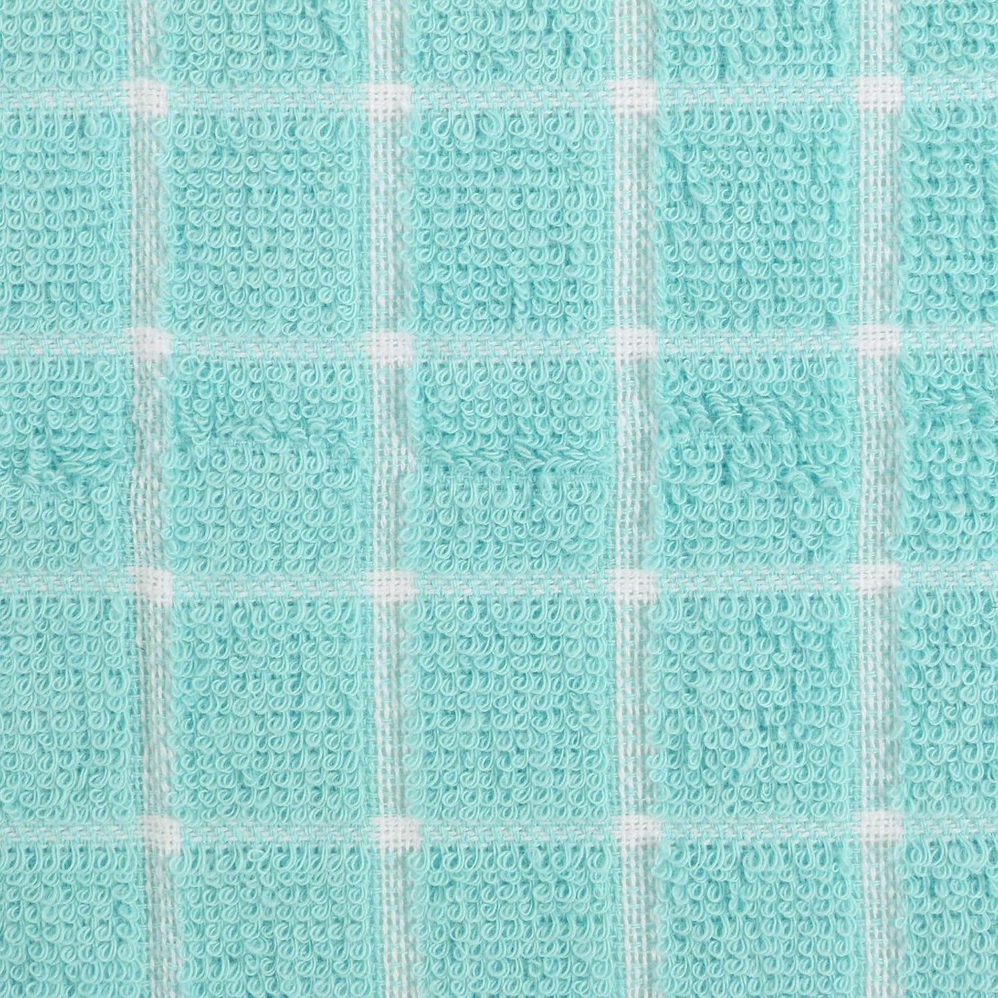 Basic Terry Collection Windowpane Dishcloth Set, 12x12, Yellow, 6 Piece