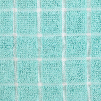 Basic Terry Collection Windowpane Dishcloth Set, 12x12, Yellow, 6 Piece