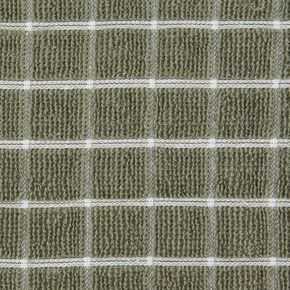 Basic Terry Collection Windowpane Dishcloth Set, 12x12, Yellow, 6 Piece