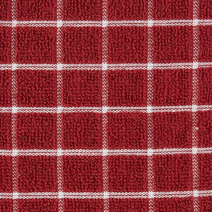 Basic Terry Collection Windowpane Dishcloth Set, 12x12, Yellow, 6 Piece