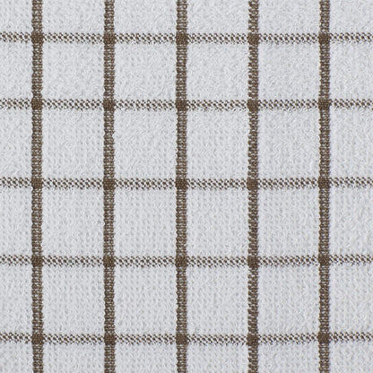 Basic Terry Collection Windowpane Dishcloth Set, 12x12, Yellow, 6 Piece