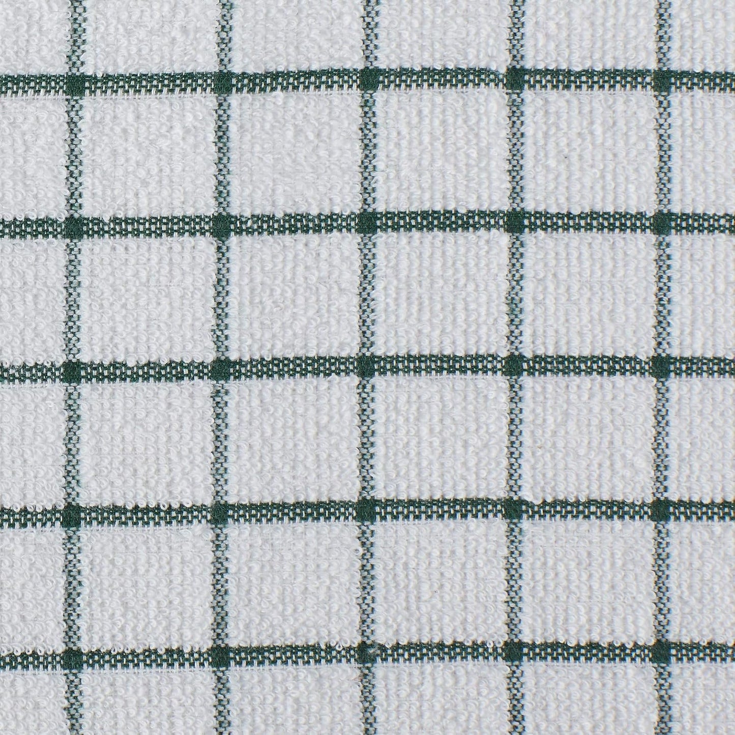 Basic Terry Collection Windowpane Dishcloth Set, 12x12, Yellow, 6 Piece