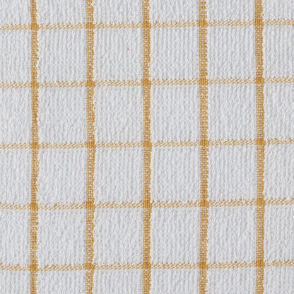 Basic Terry Collection Windowpane Dishcloth Set, 12x12, Yellow, 6 Piece