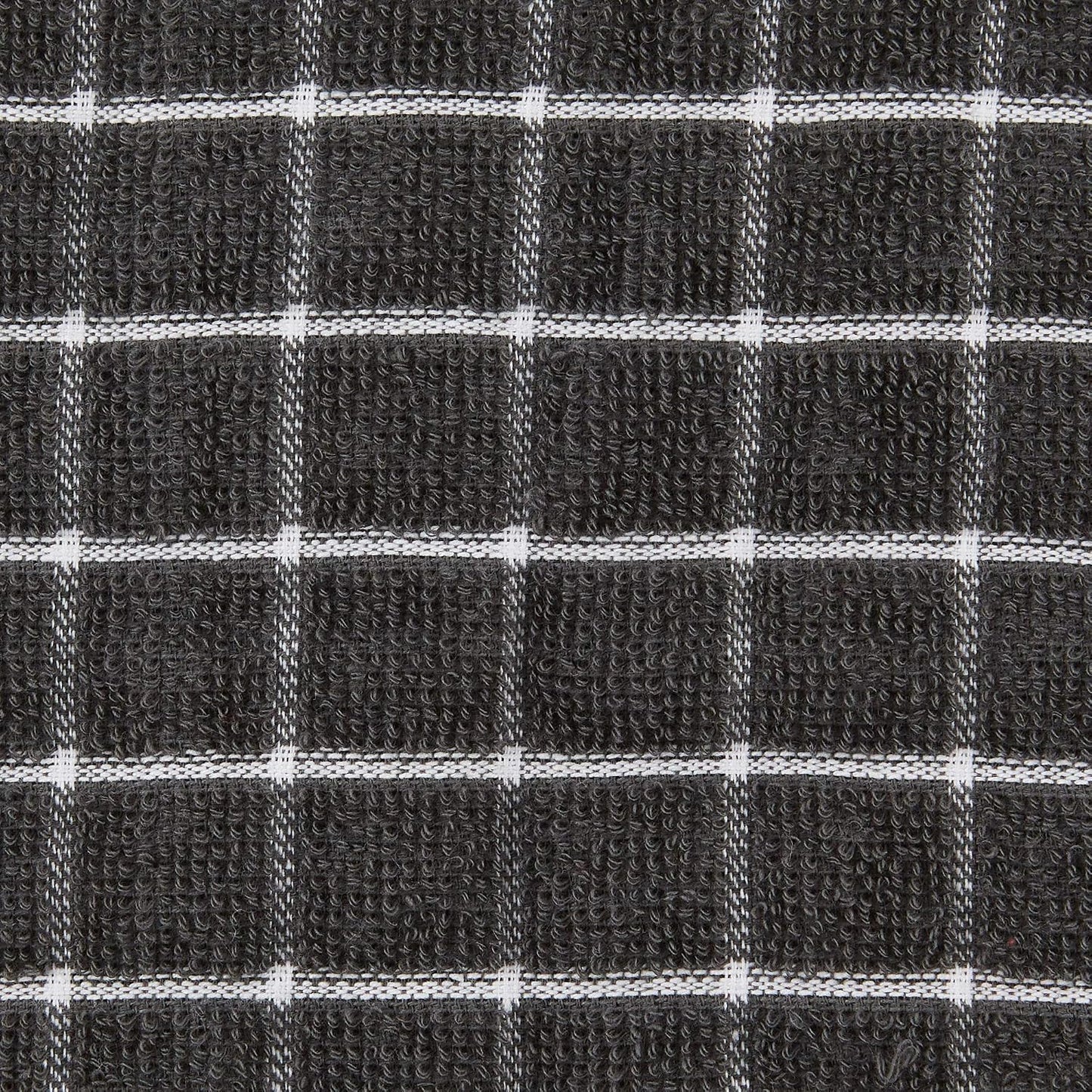 Basic Terry Collection Windowpane Dishcloth Set, 12x12, Yellow, 6 Piece