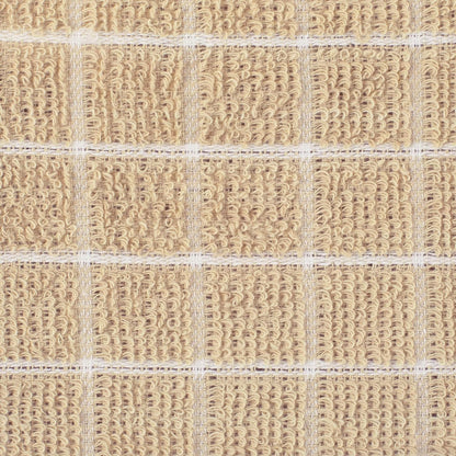 Basic Terry Collection Windowpane Dishcloth Set, 12x12, Yellow, 6 Piece